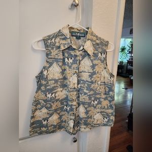 Big Dogs island-theme tank top